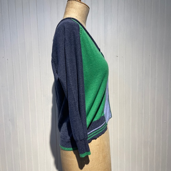 Cropped Cardi - Indigo Combo - Picture 2 of 4